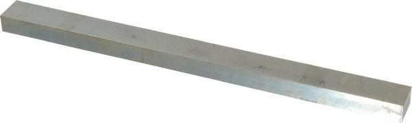 Made in USA - 12" Long, Zinc-Plated Oversized Key Stock - C1045 Steel - Makers Industrial Supply