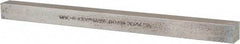 Made in USA - 12" Long, Zinc-Plated Oversized Key Stock - C1045 Steel - Makers Industrial Supply