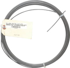 Value Collection - 34 Gage, 0.094 Inch Diameter x 43 Ft. Long, High Carbon Steel, Tempered Music Wire Coil - ASTM A228, 1 Lb. Shipping Weight - Makers Industrial Supply