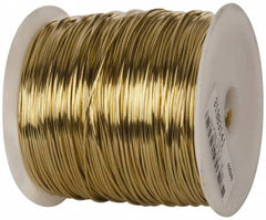 Made in USA - 16 Gage, 0.0508 Inch Diameter x 665 Ft. Long, Soft Brass Wire - 5 Lb. Shipping Weight - Makers Industrial Supply