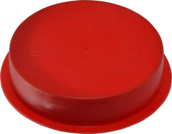 Caplugs - Press Fit Plug - 2 NPT" OD, Polyethylene, Red - Makers Industrial Supply