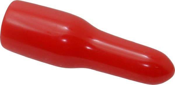 Caplugs - 1/4" ID, Pull-Tab Cap - Vinyl, Red - Makers Industrial Supply