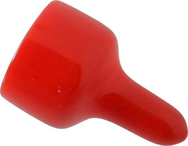 Caplugs - 3/4" ID, Pull-Tab Cap - Vinyl, Red - Makers Industrial Supply