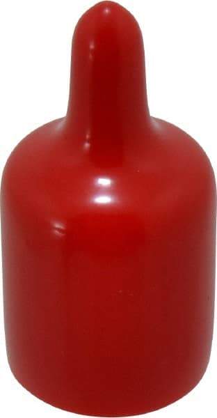 Caplugs - 7/8" ID, Pull-Tab Cap - Vinyl, Red - Makers Industrial Supply