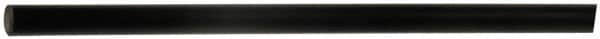 Made in USA - 4' Long, 1" Diam, Polyurethane Plastic Rod - 95A Hardness, Black - Makers Industrial Supply