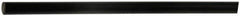 Made in USA - 1' Long, 3" Diam, Polyurethane Plastic Rod - 80A Hardness, Black - Makers Industrial Supply