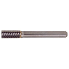 SA-43 Standard Cut Solid Carbide Bur-Cylindrical without End Cut - Exact Industrial Supply