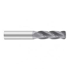 5/8 Dia. x 5 Overall Length 4-Flute .060 C/R Solid Carbide SE End Mill-Round Shank-Center Cut-TiAlN - Makers Industrial Supply