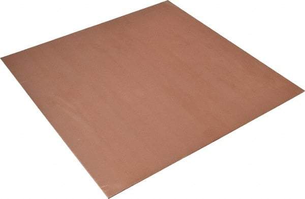 Value Collection - 0.064 Inch Thick x 12 Inch Square, Copper Sheet - Alloy 101 OFHC - Makers Industrial Supply