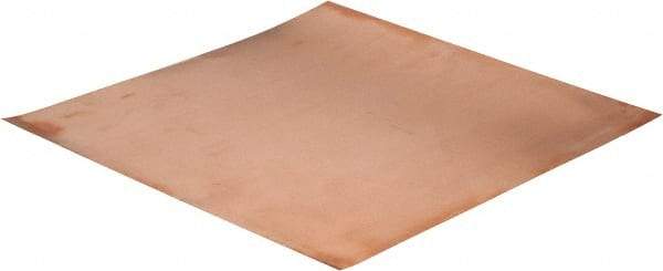 Value Collection - 0.01 Inch Thick x 12 Inch Square, Copper Sheet - Alloy 110 - Makers Industrial Supply