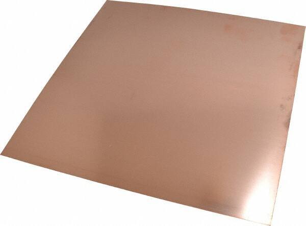 Value Collection - 0.016 Inch Thick x 12 Inch Square, Copper Sheet - Alloy 110 - Makers Industrial Supply