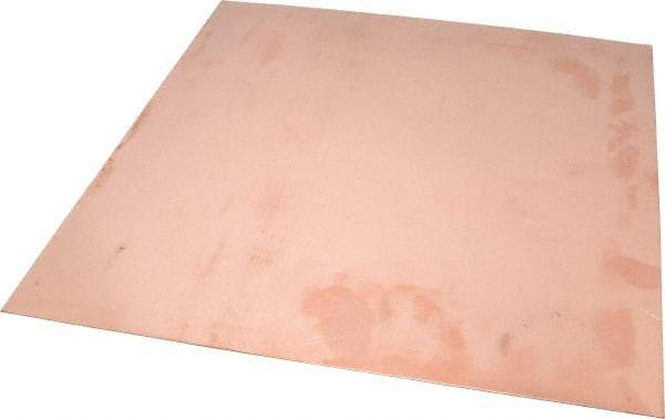 Value Collection - 0.032 Inch Thick x 12 Inch Square, Copper Sheet - Alloy 110 - Makers Industrial Supply