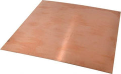 Value Collection - 1/16 Inch Thick x 12 Inch Square, Copper Sheet - Alloy 110 - Makers Industrial Supply