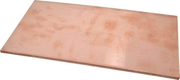 Value Collection - 1/4 Inch Thick x 6 Inch Wide x 12 Inch Long, Copper Sheet - Alloy 110 - Makers Industrial Supply