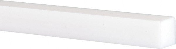 USA Sealing - 3' x 3/4" x 3/4" White PTFE (Virgin) Square Bar - Makers Industrial Supply