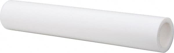 Made in USA - 1-3/4 Inch Outside Diameter x 2 Ft. Long, Plastic Round Tube - PTFE (Virgin), +/- 0.050 Inch Tolerance - Makers Industrial Supply