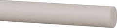 Made in USA - 6' Long, 5/8" Diam, PTFE (Mechanical Grade) Plastic Rod - +0.005 Tolerance - Makers Industrial Supply