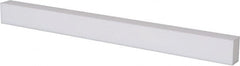 USA Sealing - 3' x 1-1/2" x 5/8" White PTFE (Virgin) Rectangular Bar - Makers Industrial Supply