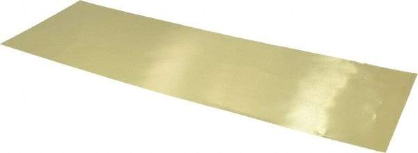 Made in USA - 10 Piece, 18 Inch Long x 6 Inch Wide x 0.001 Inch Thick, Shim Sheet Stock - Brass - Makers Industrial Supply