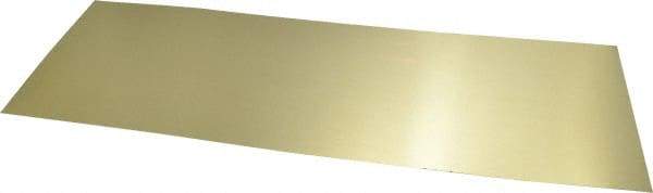 Made in USA - 10 Piece, 18 Inch Long x 6 Inch Wide x 0.01 Inch Thick, Shim Sheet Stock - Brass - Makers Industrial Supply