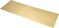 Made in USA - 10 Piece, 18 Inch Long x 6 Inch Wide x 0.012 Inch Thick, Shim Sheet Stock - Brass - Makers Industrial Supply