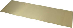 Made in USA - 10 Piece, 18 Inch Long x 6 Inch Wide x 0.02 Inch Thick, Shim Sheet Stock - Brass - Makers Industrial Supply