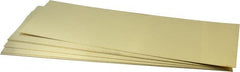 Made in USA - 10 Piece, 18 Inch Long x 6 Inch Wide x 0.025 Inch Thick, Shim Sheet Stock - Brass - Makers Industrial Supply