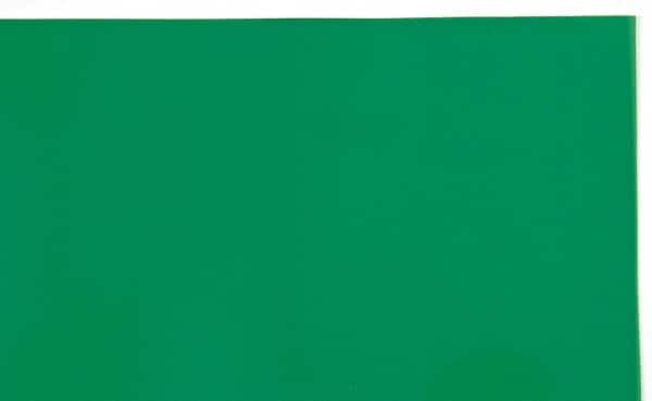 Made in USA - 1 Piece, 10" Wide x 20" Long Plastic Shim Stock Sheet - Green, ±10% Tolerance - Makers Industrial Supply