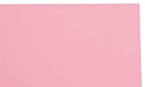 Made in USA - 1 Piece, 10" Wide x 20" Long Plastic Shim Stock Sheet - Pink, ±10% Tolerance - Makers Industrial Supply