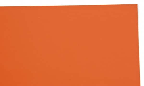 Made in USA - 1 Piece, 25" Wide x 50" Long Plastic Shim Stock Sheet - Coral (Color), ±10% Tolerance - Makers Industrial Supply