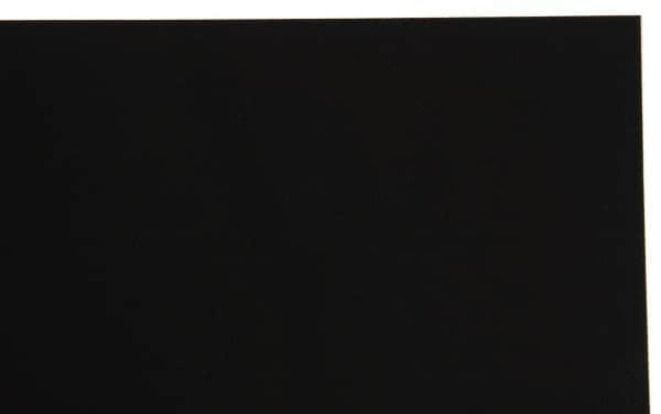 Made in USA - 1 Piece, 20" Wide x 20" Long Plastic Shim Stock Sheet - Black, ±10% Tolerance - Makers Industrial Supply