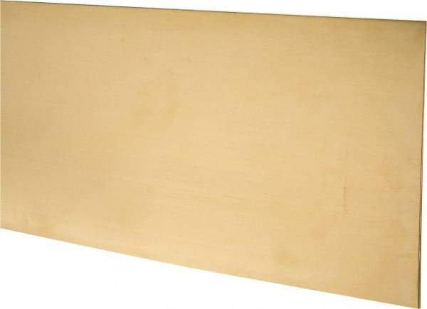 Made in USA - 2 Piece, 25 Inch Long x 6 Inch Wide x 0.025 Inch Thick, Shim Sheet Stock - Brass - Makers Industrial Supply