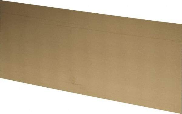 Made in USA - 2 Piece, 25 Inch Long x 6 Inch Wide x 0.031 Inch Thick, Shim Sheet Stock - Brass - Makers Industrial Supply