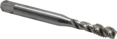 Balax - 1/4-28 UNF 3 Flute Modified Bottoming Spiral Flute Tap - Powdered Metal, Bright Finish, 2-1/2" OAL, Right Hand Flute, Right Hand Thread, H2, Series BX200 - Makers Industrial Supply