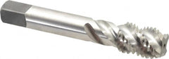 Balax - 3/4-10 UNC 4 Flute Modified Bottoming Spiral Flute Tap - Powdered Metal, Bright Finish, 4-1/4" OAL, Right Hand Flute, Right Hand Thread, H3, Series BX200 - Makers Industrial Supply