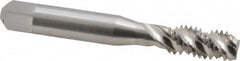 Balax - 3/8-16 UNC 3 Flute 3B Modified Bottoming Spiral Flute Tap - Powdered Metal, Bright Finish, 2-15/16" OAL, Right Hand Flute, Right Hand Thread, H3, Series BX200 - Makers Industrial Supply