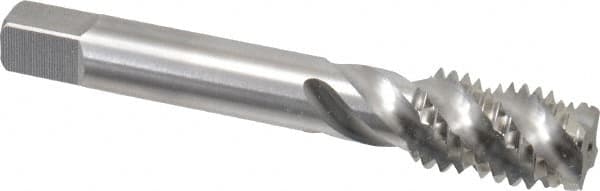 Balax - 5/8-11 UNC 4 Flute Modified Bottoming Spiral Flute Tap - Powdered Metal, Bright Finish, 3-13/16" OAL, Right Hand Flute, Right Hand Thread, Oversize, H7, Series BX200 - Makers Industrial Supply