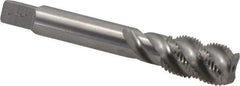 Balax - 5/8-18 UNF 4 Flute Modified Bottoming Spiral Flute Tap - Powdered Metal, Bright Finish, 3-13/16" OAL, Right Hand Flute, Right Hand Thread, H6, Series BX200 - Makers Industrial Supply