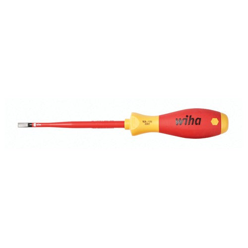 INSULATED SLIM SLOTTED SCREWDRIVER 4 - Makers Industrial Supply