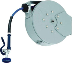 T&S Brass - 30' Spring Retractable Hose Reel - 300 psi, Hose Included - Makers Industrial Supply