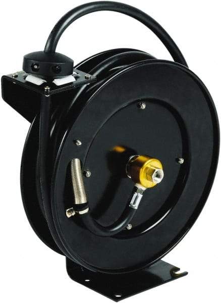 T&S Brass - 35' Spring Retractable Hose Reel - 300 psi, Hose Included - Makers Industrial Supply