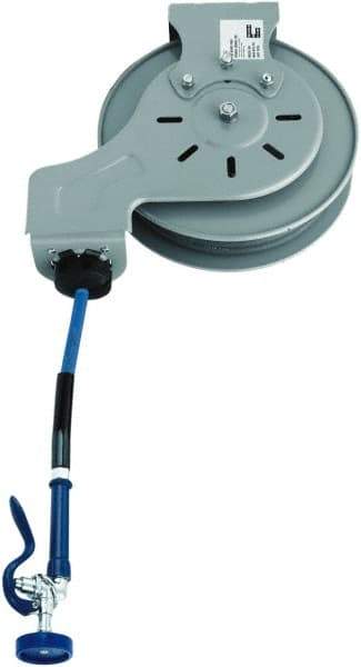 T&S Brass - 15' Spring Retractable Hose Reel - 300 psi, Hose Included - Makers Industrial Supply