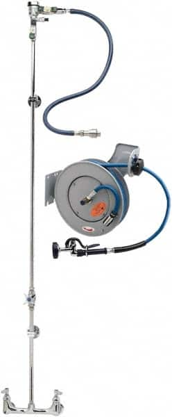 T&S Brass - 35' Spring Retractable Hose Reel - 300 psi, Hose Included - Makers Industrial Supply