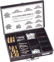 T&S Brass - 267 Pieces Boxed Faucet Repair Kit - Master Parts Kit Style - Makers Industrial Supply