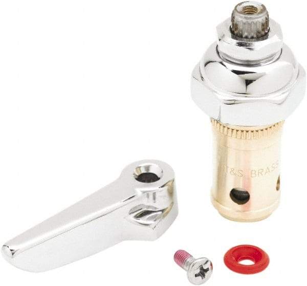 T&S Brass - Right Hand Spindle with Spring Check, Faucet Stem and Cartridge - For Use with Pre-Rinses and Svc. Sink Faucets - Makers Industrial Supply