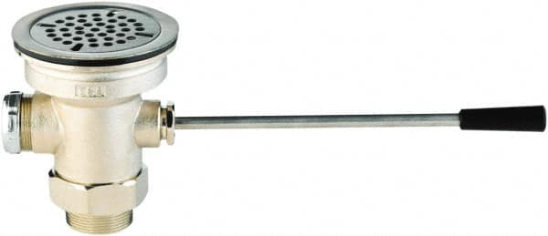 T&S Brass - Drain Component - Includes Waste Drain Valve and Adapter - Makers Industrial Supply