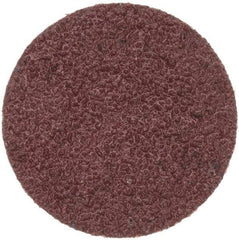 Merit Abrasives - 1" Disc Diam, 60 Grit, Aluminum Oxide Quick Change Disc - Type S Attaching System, Coated, Brown, 40,000 RPM, ALO Series - Makers Industrial Supply