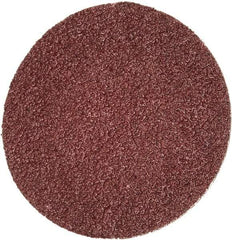 Merit Abrasives - 2" Disc Diam, 50 Grit, Aluminum Oxide Quick Change Disc - Type R Attaching System, Coated, Brown, 30,000 RPM, ALO Series - Makers Industrial Supply