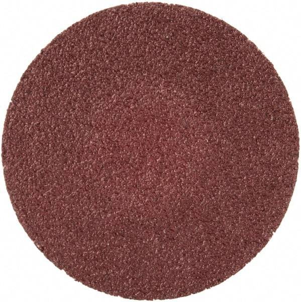 Merit Abrasives - 1-1/2" Disc Diam, 100 Grit, Aluminum Oxide Quick Change Disc - Type R Attaching System, Coated, Brown, 30,000 RPM, ALO Series - Makers Industrial Supply