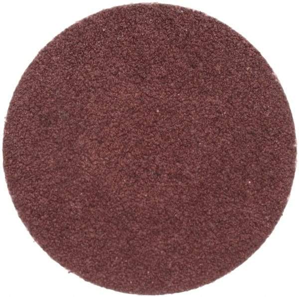 Merit Abrasives - 1-1/2" Disc Diam, 80 Grit, Aluminum Oxide Quick Change Disc - Type R Attaching System, Coated, Brown, 30,000 RPM, ALO Series - Makers Industrial Supply